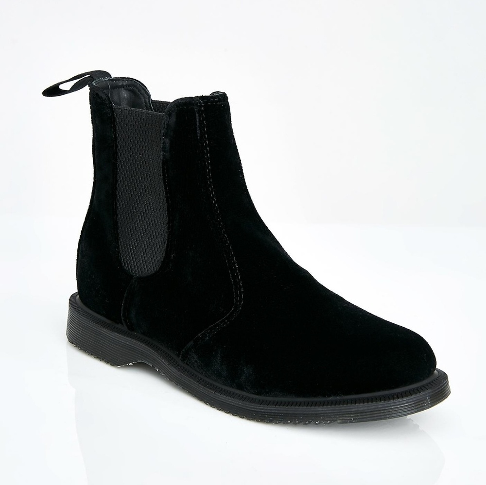Flora Velvet Chelsea Boots